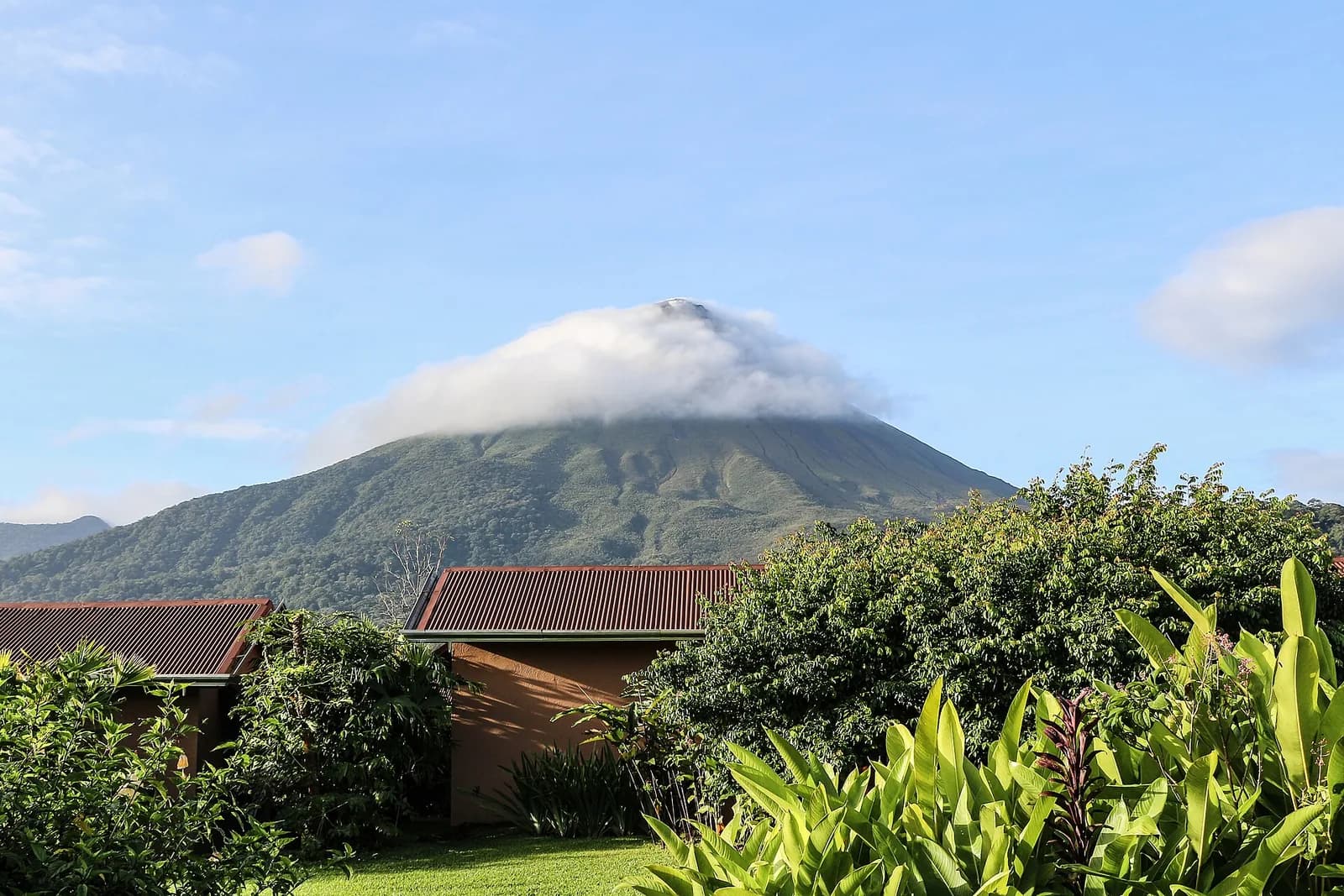 Arenal Volcano rising over the Costa Rican rainforest